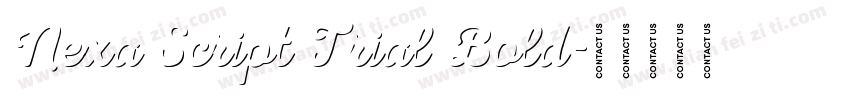 Nexa Script Trial Bold字体转换